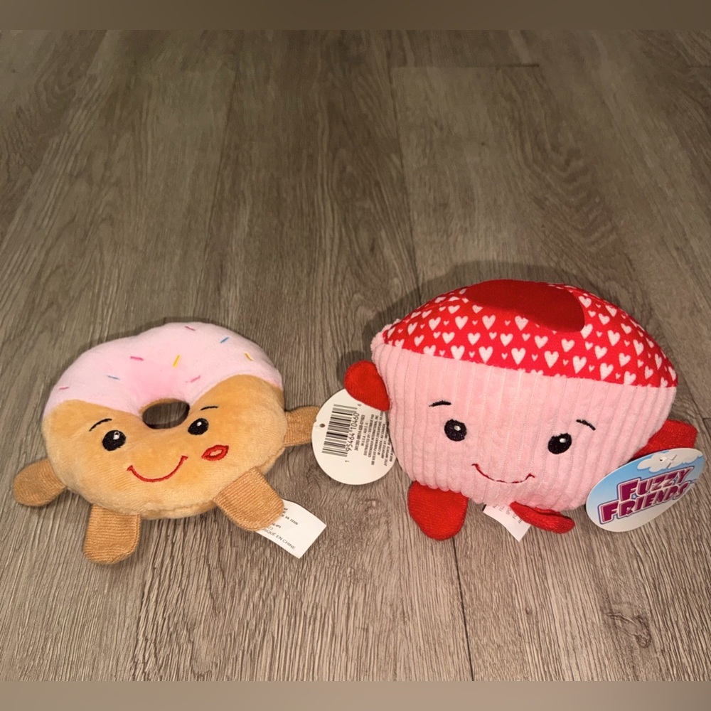 Fuzzy Friends Valentine's Food Plushies, 5-in.
(Bundle)